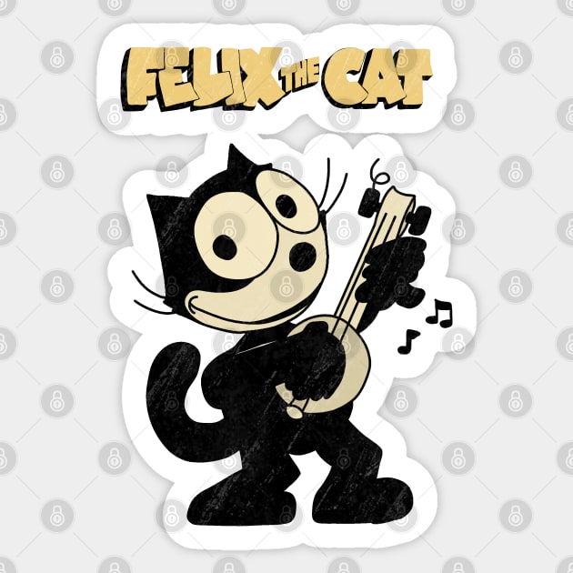 Felix the cat Sticker by valentinahramov